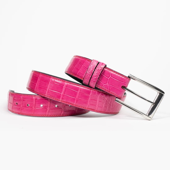 488. NWT MENS SHERRILL & BROTHERS JEROME 38 GENUINE CROCODILE BELT - Picture 2 of 4